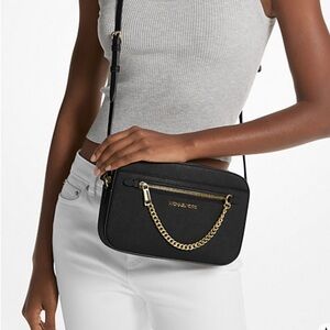 Michael Kors Jet Set Large Saffiano Leather Crossbody Bag